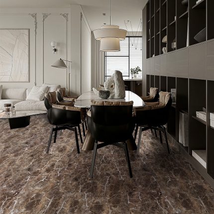 SPC Кварц виниловый ламинат Royal Home Фьюжен Блэк 600 х 300