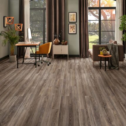 Виниловая плитка LVT Prime click Clay brown планка 1120x169