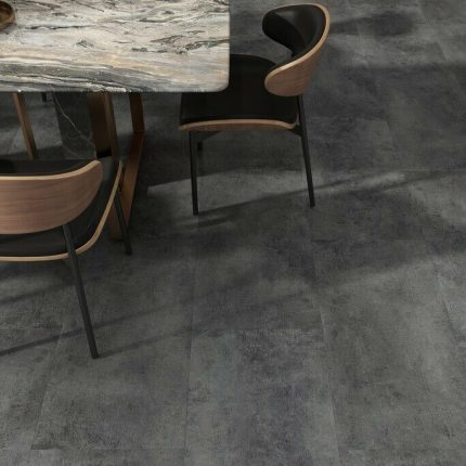 Кварц-виниловый ламинат Evofloor Stone Glue Тёмный Бетон SG 4-007